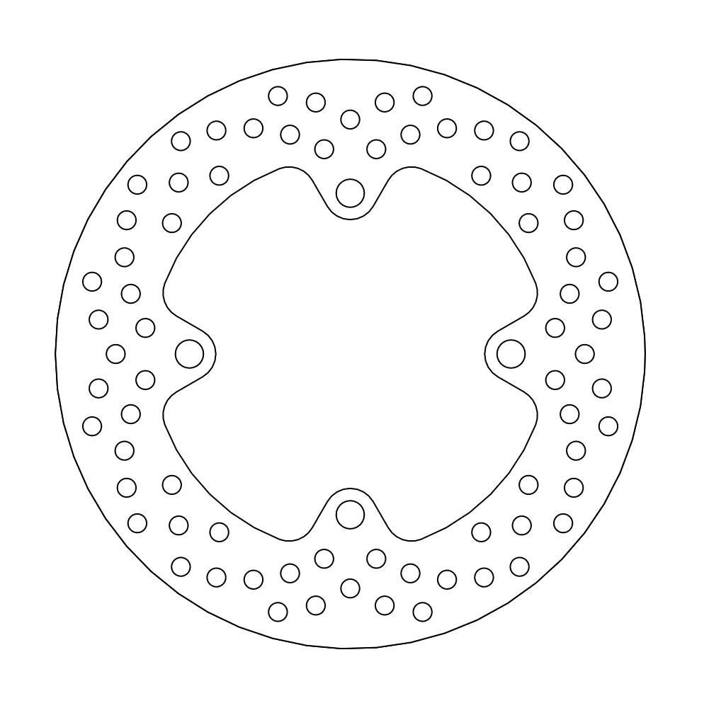 MOTO-MASTER Brake Disc Halo Rear von Moto-Master