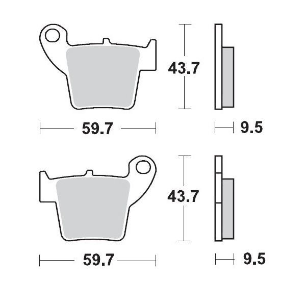 MOTO-MASTER Brake Pad Nitro Sport von Moto-Master