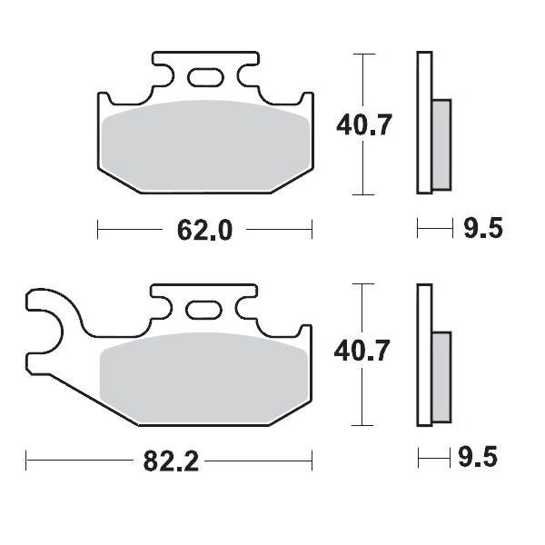 MOTO-MASTER Brake Pad Racing von Moto-Master