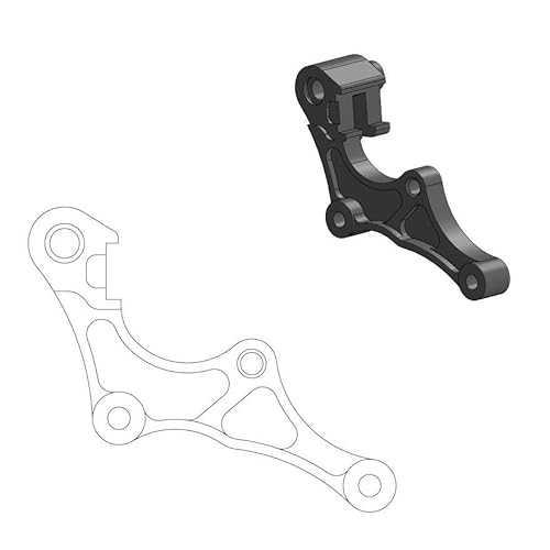 Moto Master Adapter Halterung für Frontscheibe Supermoto 320mm von Moto Master