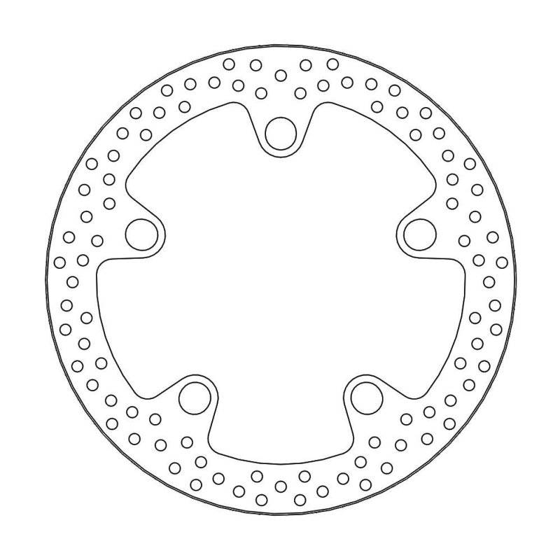 Moto-Master Bremsscheibe Fix Round L/R 110617 von Moto-Master