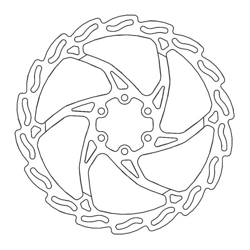 BRAKE DISC FLAME MTB 180X2.0 von MOTO-MASTER