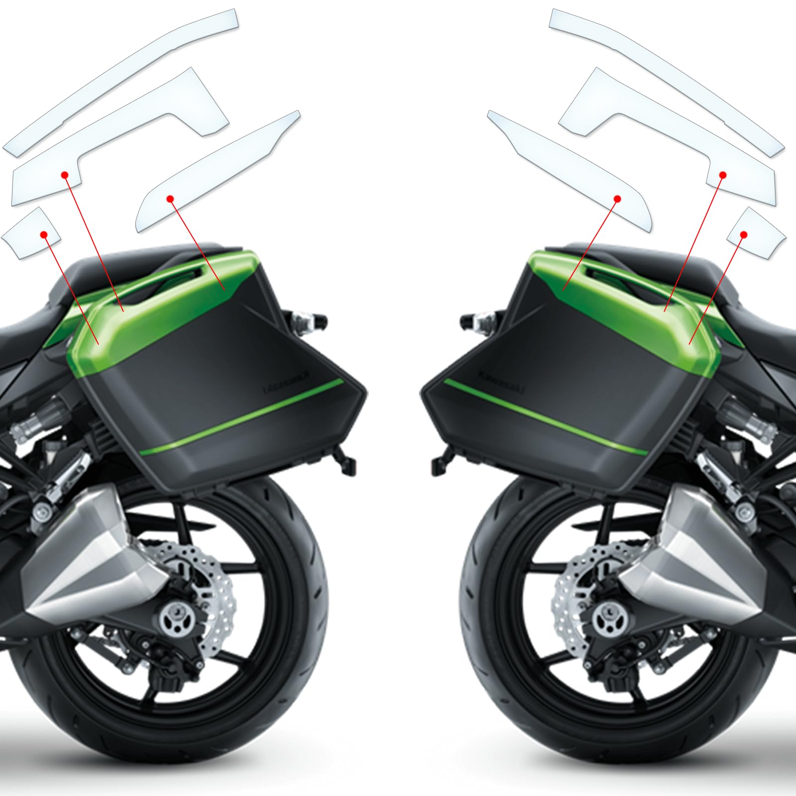 Kofferschutzfolie Steinschlag Lackschutzfolie Kratzschutz Transparent geeignet für Kawasaki Z1000SX 2014-2016 Kofferschutzfolie Steinschlag Lackschutzfolie Kratzschutz Transparent geeignet für Kawasaki Z1000SX 2014-2016 von Moto Screenies