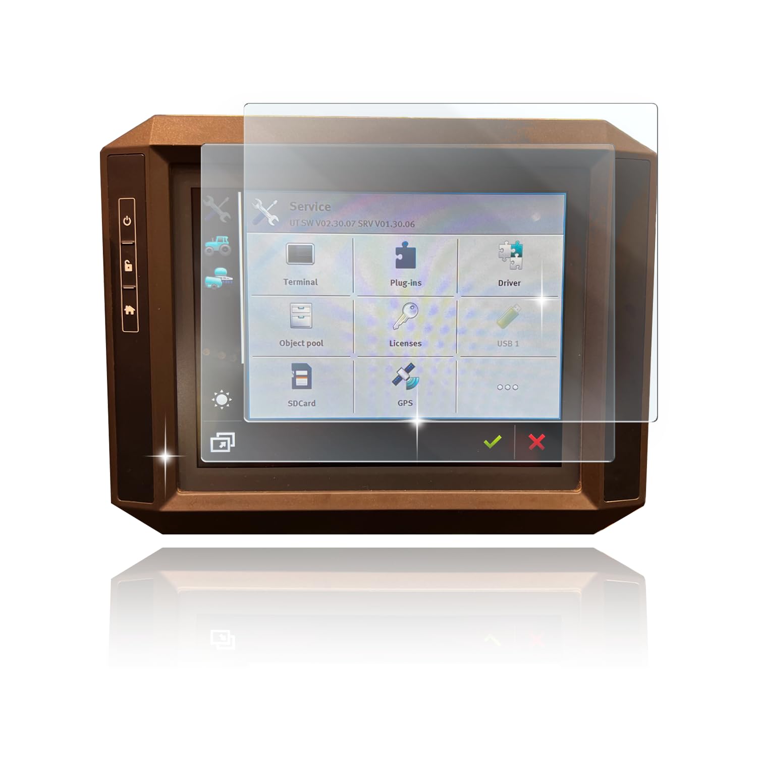 Schutzfolie für Display und Tacho kompatibel mit Müller Elektronik TOUCH 800 Terminal von Moto Screenies