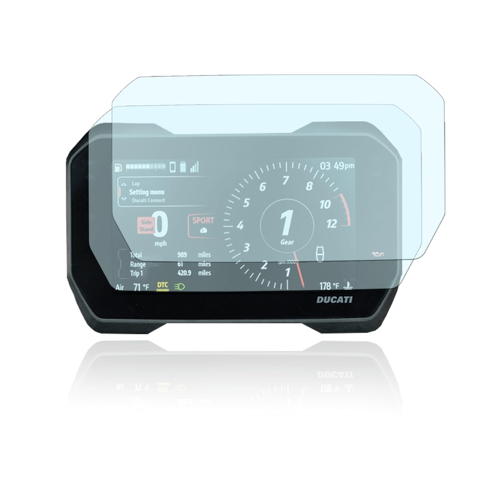 Moto Screenies Tachoschutzfolie Displayschutzfolie geeignet für Ducati Multistrada V4S 2021 2x Anti Glare Moto Screenies Tachoschutzfolie Displayschutzfolie geeignet für Ducati Multistrada V4S 2021 2x Anti Glare von Moto Screenies