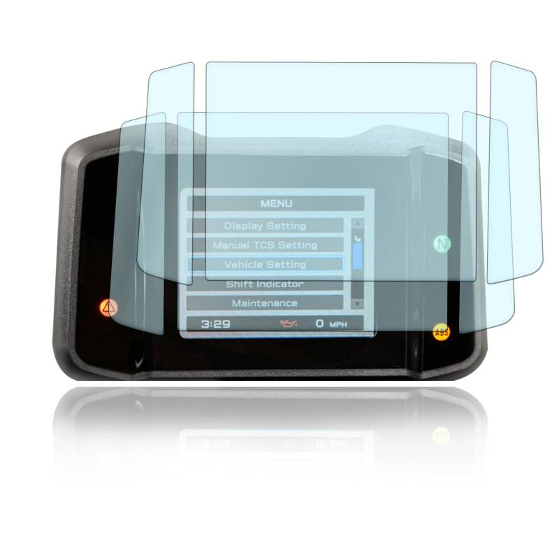 Tachoschutzfolie Displayschutzfolie passend Yamaha MT-09 - FZ-09 SP 2021+ 2X Anti Glare von Moto Screenies