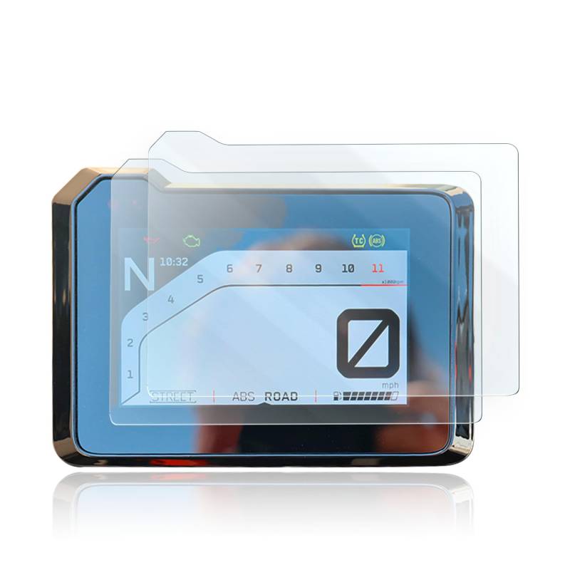 Tachoschutzfolie Displayschutzfolie passend für HUSQVARNA Vitpilen 801 2025-2x Klar von Moto Screenies