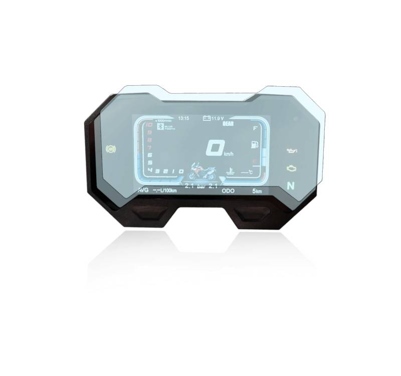 Tachoschutzfolie Displayschutzfolie passend für Loncin Voge 500DS 650DS 2x Ultra Clear von Moto Screenies