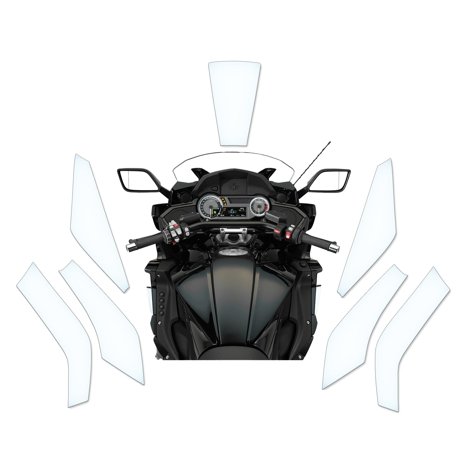 Tankschutzfolie Lackschutz Tankpad Transparent geeignet für BMW K1600 B Grand America Tankschutzfolie Lackschutz Tankpad Transparent geeignet für BMW K1600 B Grand America von Moto Screenies