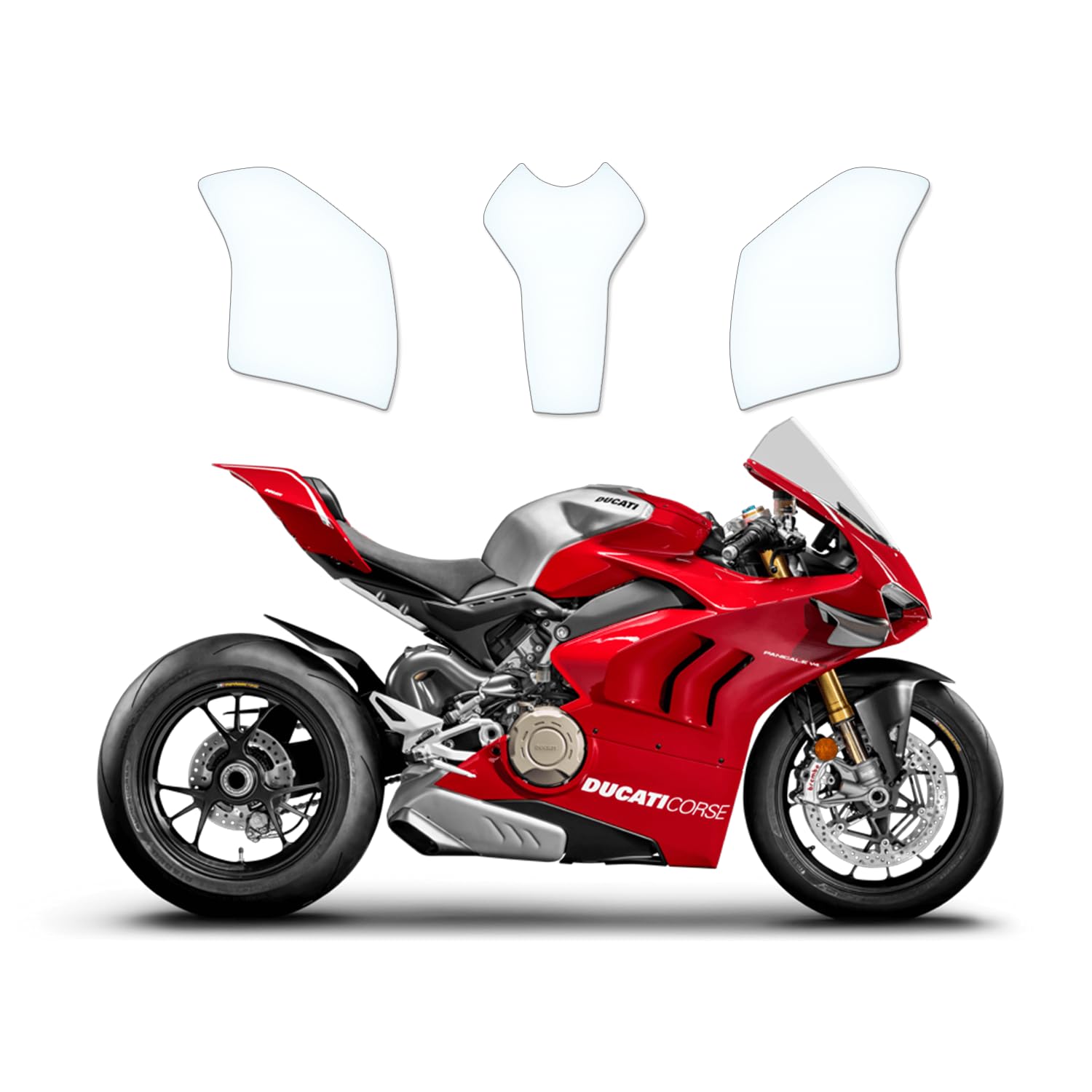 Tankschutzfolie Lackschutz Tankpad Transparent geeignet für Ducati Panigale V4R Tankschutzfolie Lackschutz Tankpad Transparent geeignet für Ducati Panigale V4R von Moto Screenies