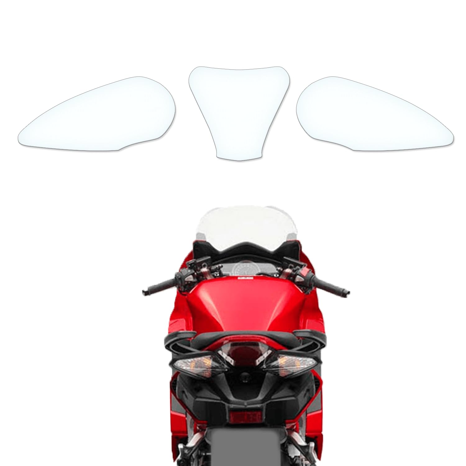 Tankschutzfolie Lackschutz Tankpad Transparent geeignet für Honda VFR 800 F RC79 2014-2017 Tankschutzfolie Lackschutz Tankpad Transparent geeignet für Honda VFR 800 F RC79 2014-2017 von Moto Screenies