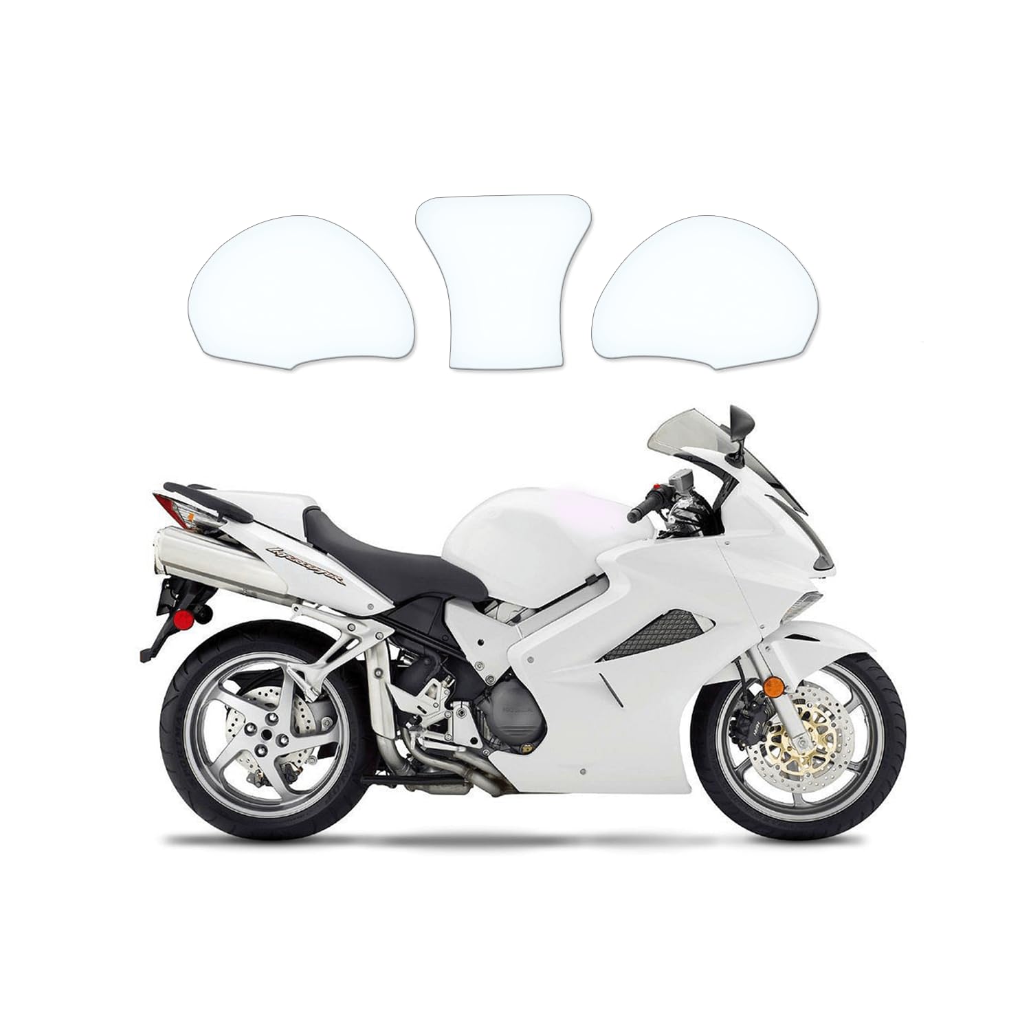Tankschutzfolie Lackschutz Tankpad Transparent geeignet für Honda VFR800 / Interceptor 2002-2013 Tankschutzfolie Lackschutz Tankpad Transparent geeignet für Honda VFR800 / Interceptor 2002-2013 von Moto Screenies