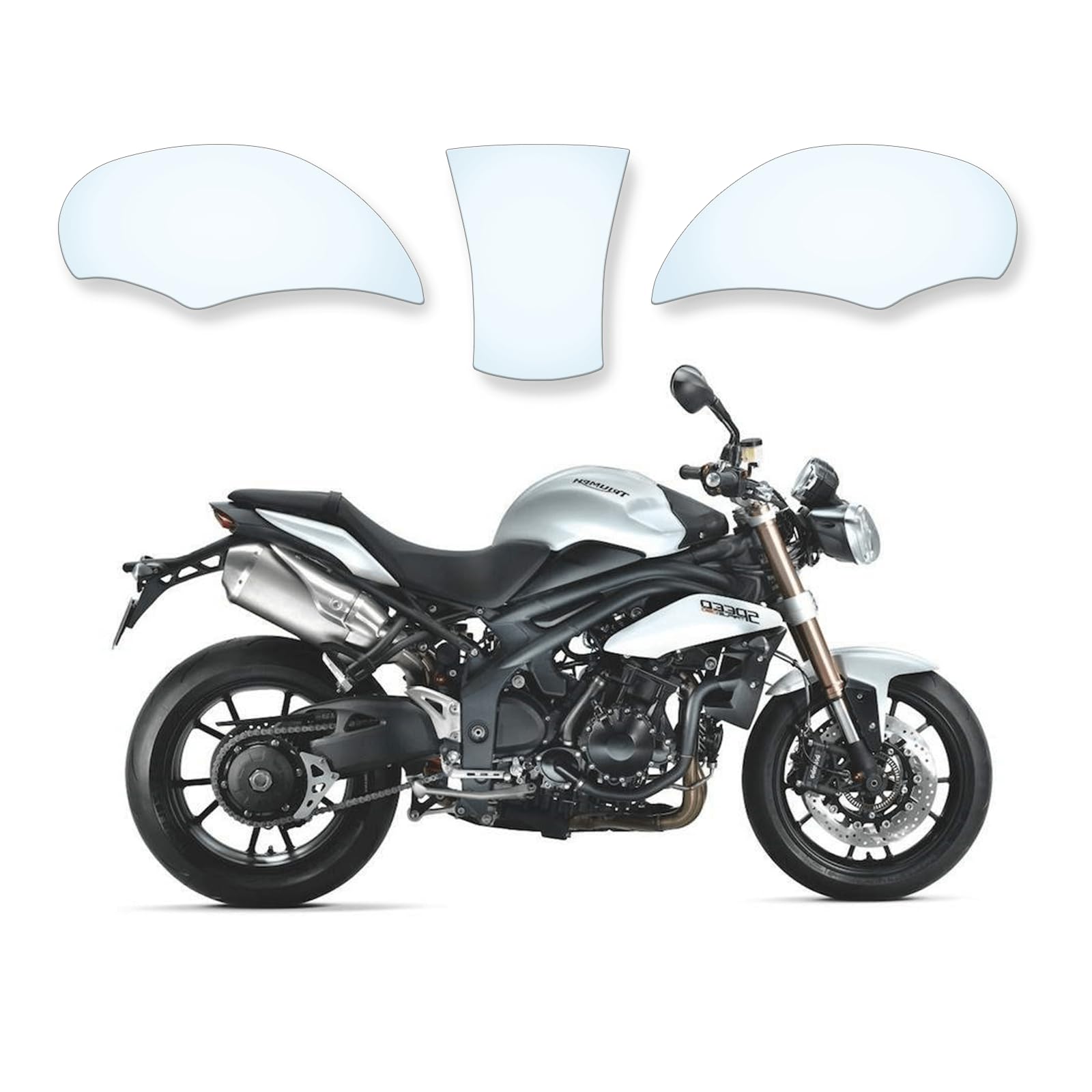 Tankschutzfolie Lackschutz Tankpad Transparent geeignet für Triumph 1050 Speed Triple 2011-2015 Tankschutzfolie Lackschutz Tankpad Transparent geeignet für Triumph 1050 Speed Triple 2011-2015 von Moto Screenies