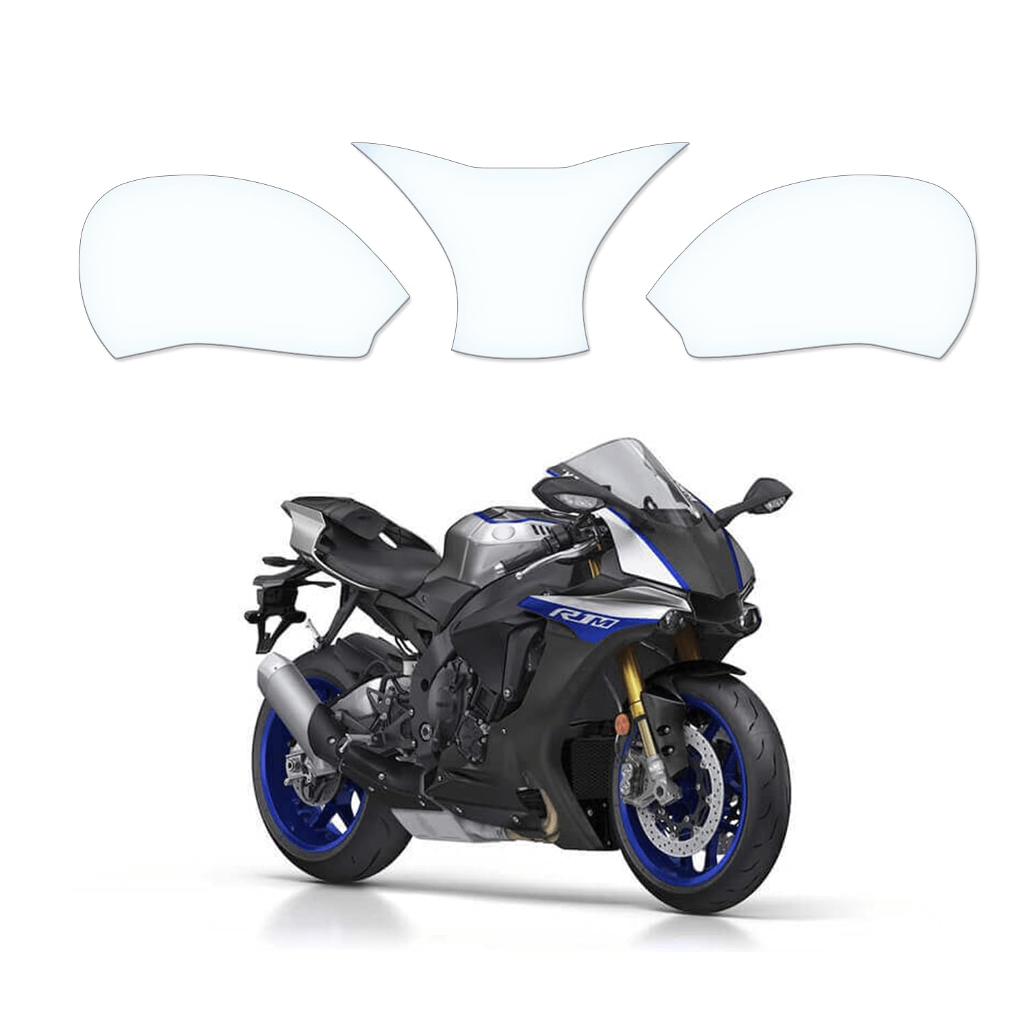 Tankschutzfolie Lackschutz Tankpad Transparent geeignet für Yamaha YZF R1M RN32 RN49 2015-2019 Tankschutzfolie Lackschutz Tankpad Transparent geeignet für Yamaha YZF R1M RN32 RN49 2015-2019 von Moto Screenies