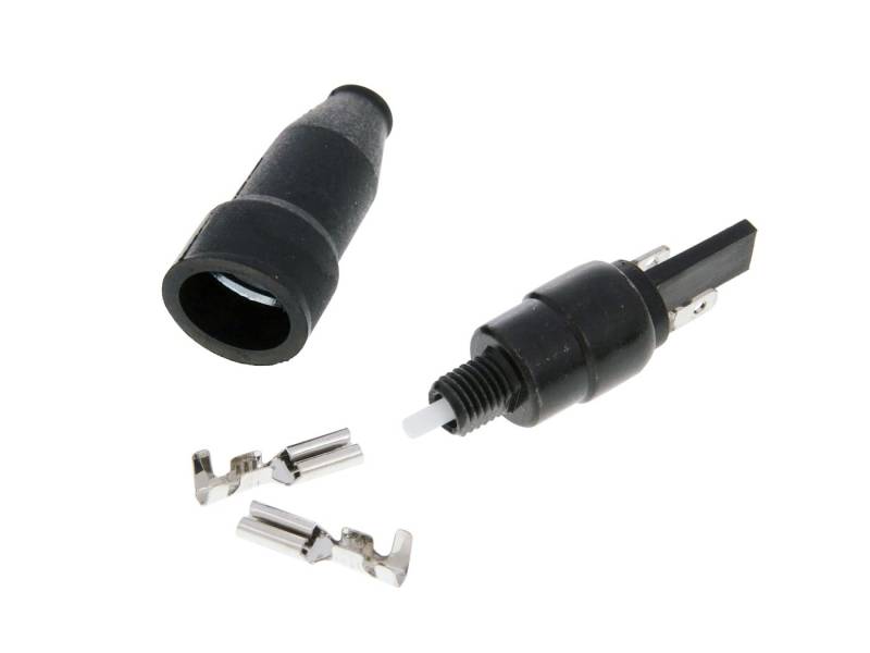Moto Supply Bremslichtschalter für Aprilia SR 50 2T LC 97-00 ZD4MZ (Minarelli) - Schwarz, Drucktaste, Druckknopf, Manual, IP54 von PGONA