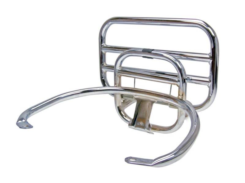 Top Case Träger/Gepäckträger klappbar Chrom für Vespa GT, GTS von Moto Supply
