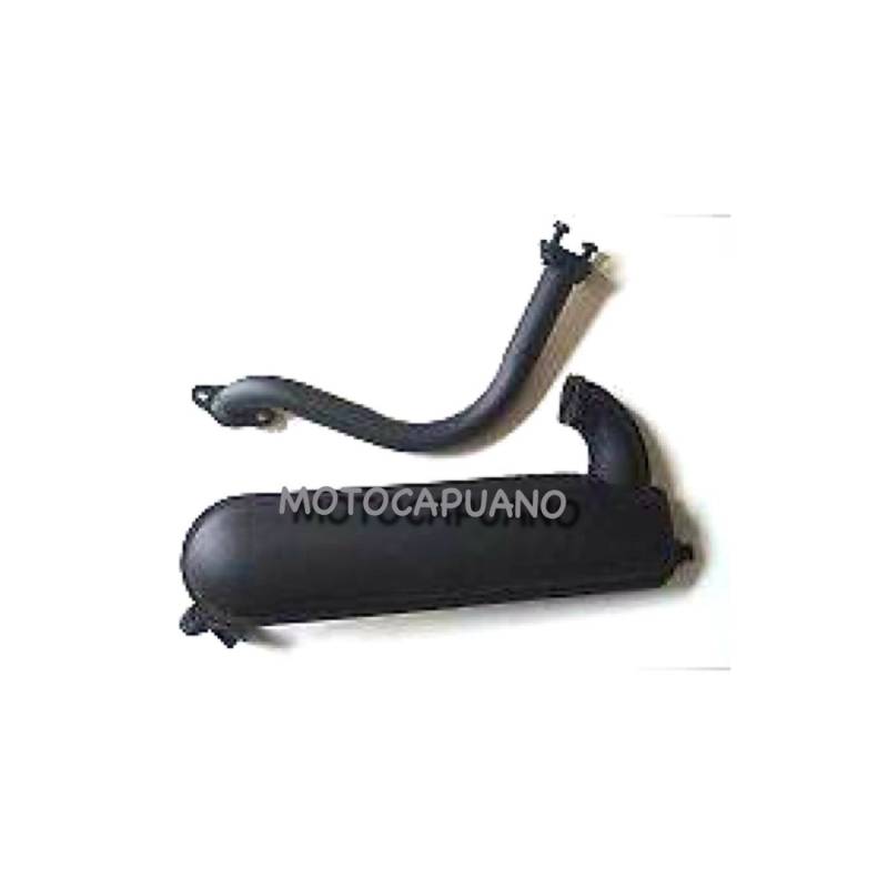 0238 Auspuff Vespa Sito Schwarz Vespa 50 90 Special R L N von MotoCapuano