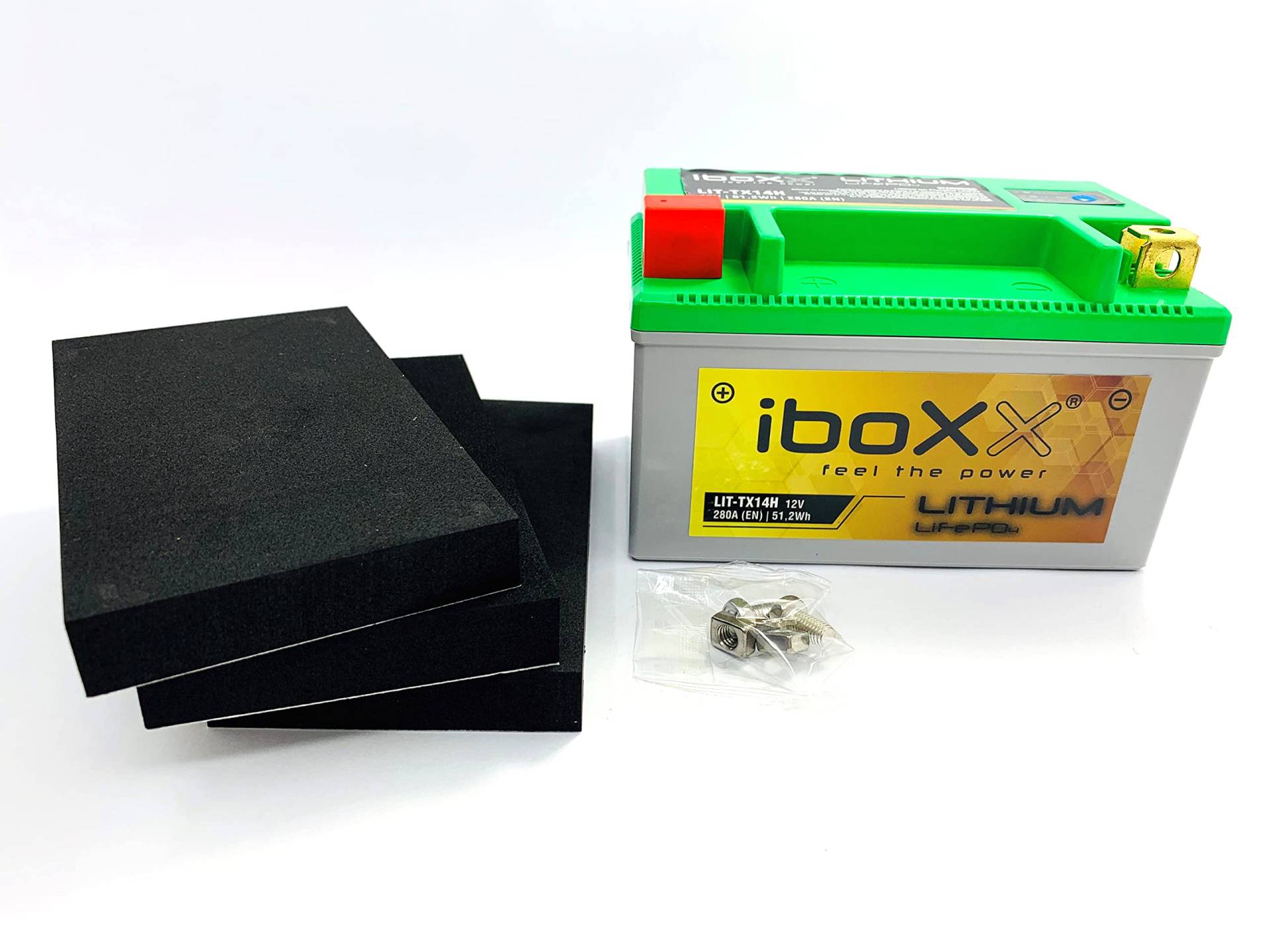 Lithium Ionen LiFePo4 Batterie 12V YTX14-BS kompatibel mit BMW R 1200 NineT ABS Bj. 2013-2015 von MotoX-treme