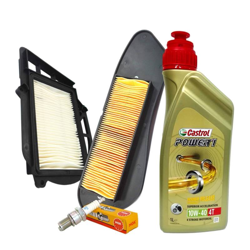 Castrol 10W40 Luftfilter-Kerze für Yamaha X-Max 250 von Motocar