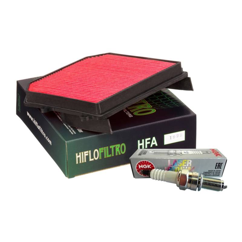 Luftfilter HifloFiltro HFA1922 Kerzen Iridium NGK IJR8B9 XL 1000 Varadero von Motocar