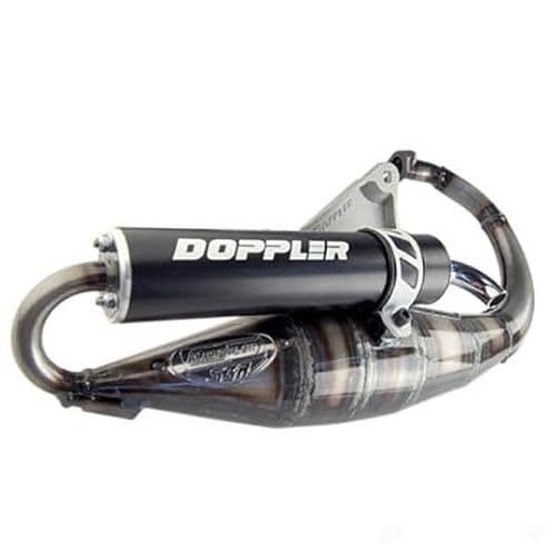 Auspuff Doppler S3R Evolution schwarz (ABE) - Minarelli Motor - Aerox - Nitro - Ovetto - Neos - Jog - Mach G - F12 - F15 - SR50 von motodak