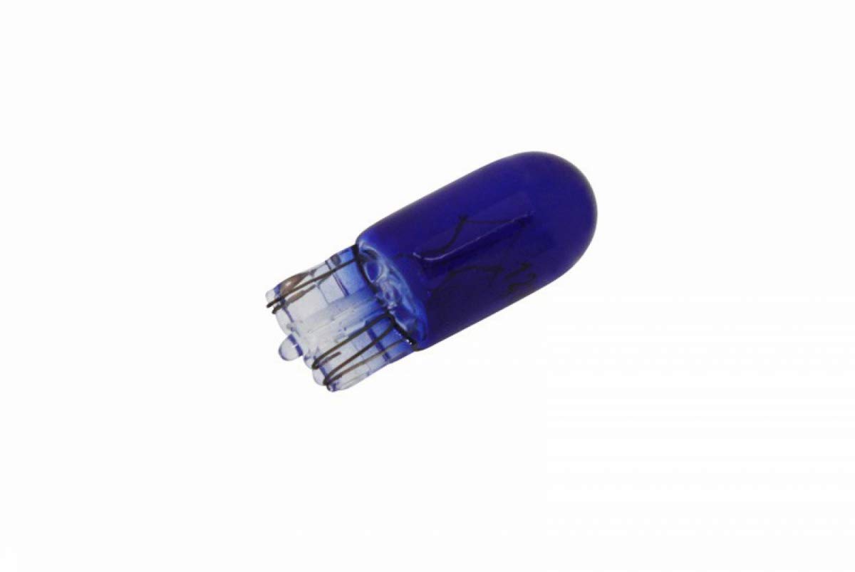 Motodak Leuchtmittel 12 V 3 W Standard W3 W Sockel W2,1 x 9,5D Wedge Standard blau (10 Stück) - p2R von Motodak