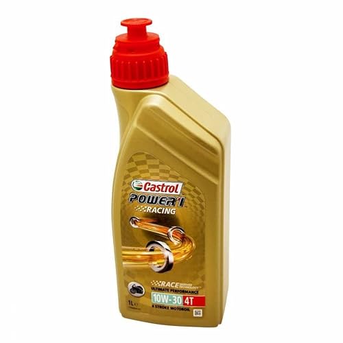 Motoröl 4 Takt CASTROL Power 1 Racing 4t 10w30 (1 L) 100% Kunstleder von Motodak