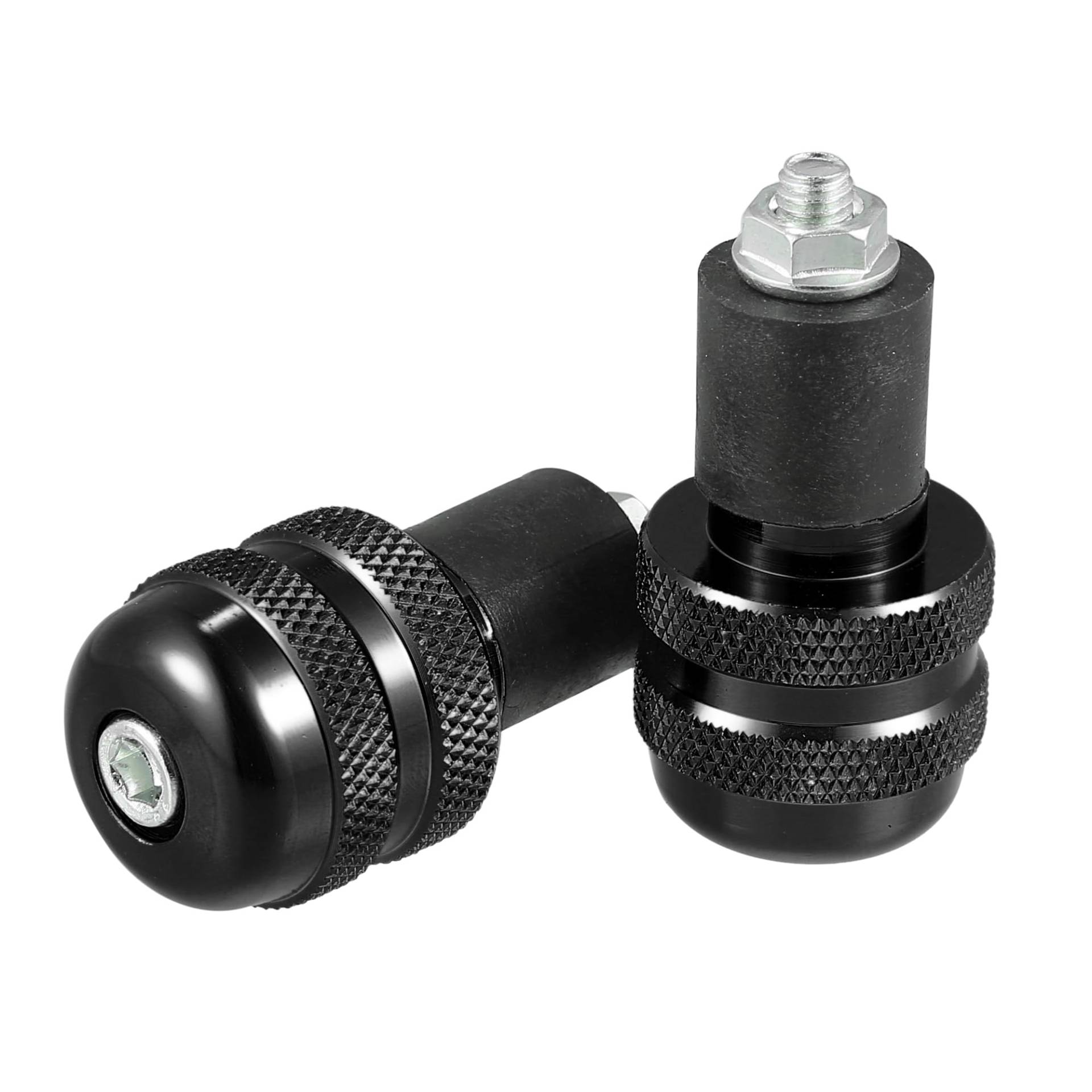 Motoforti 2 Stück Motorrad Griffe Lenkerenden 18mm Universal CNC Aluminum Lenkergriffe Endkappen für Meisten Motorrad/Roller Schwarz Motoforti 2 Stück Motorrad Griffe Lenkerenden 18mm Universal CNC Aluminum Lenkergriffe Endkappen für Meisten Motorrad/Roller Schwarz von Motoforti