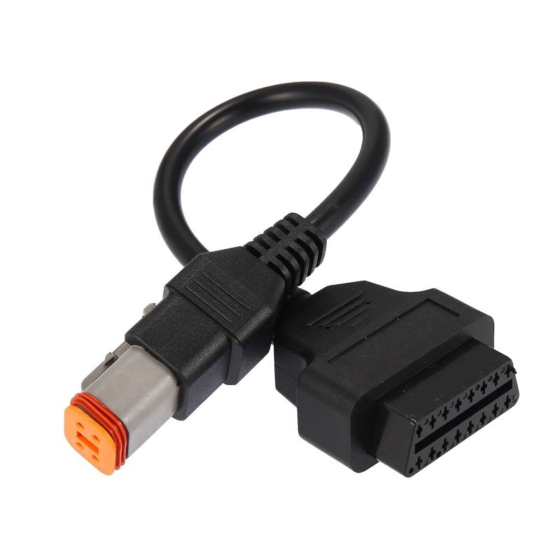 Motoforti 4-polig auf OBD2 Diagnose-Scanner Adapterkabel für Harley Davidson Motorrad OBDII 16-polig auf 4-polig zum Lesen von Diagnoseinformationen vom Scanner von Motoforti