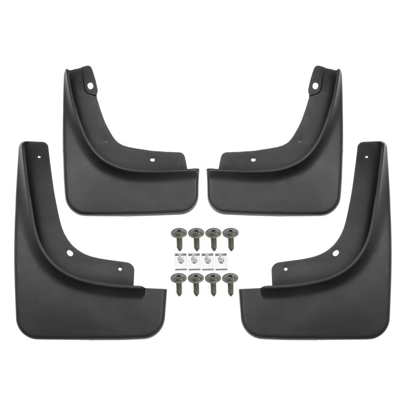 Motoforti Autoschmutzfänger, Spritzschutz, für Jeep Compass, Kunststoff, Schwarz, 1 Set von Motoforti