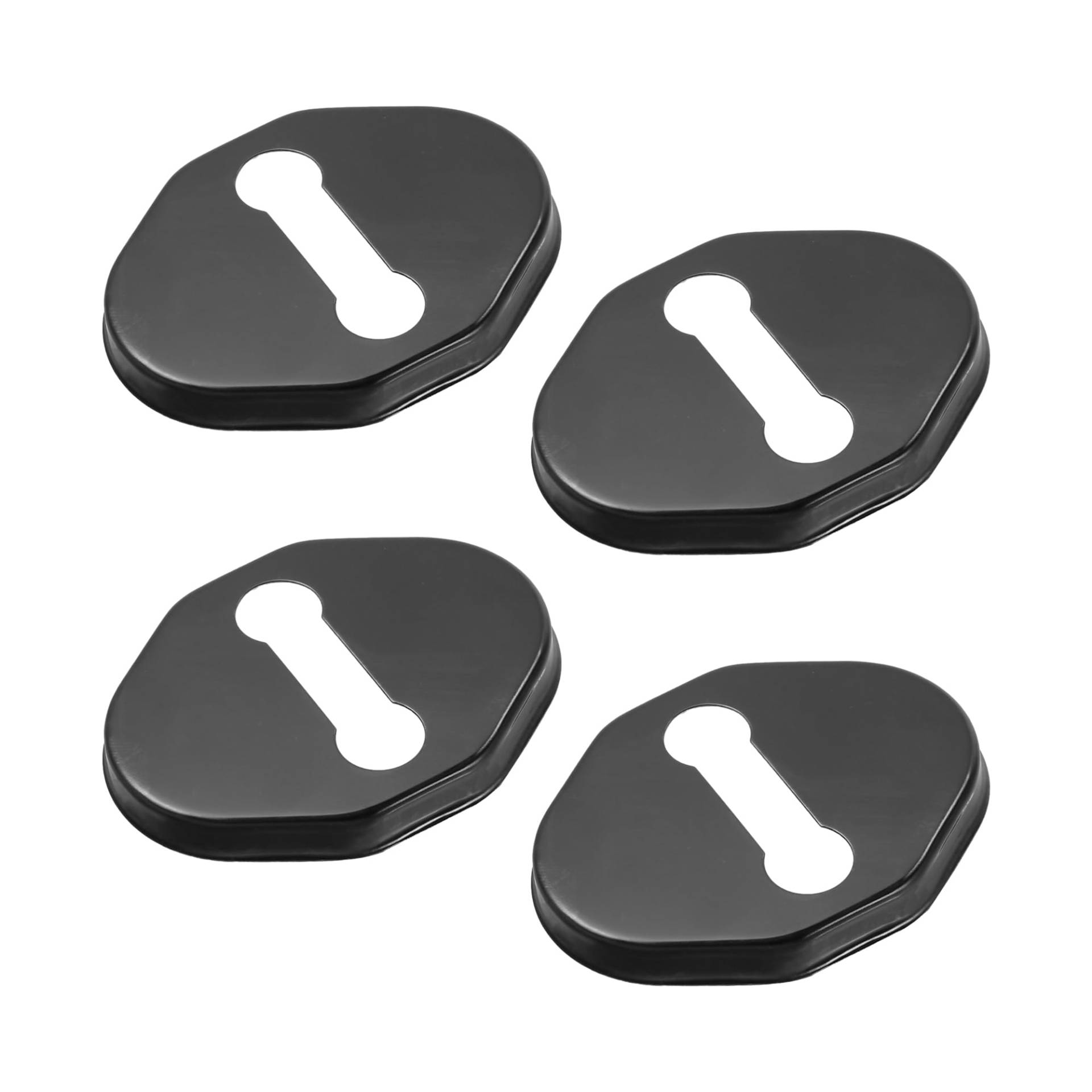 Motoforti Autotürschloss-Abdeckung, Türschloss-Schnallen-Schutz, für Mazda 6 MX-5 2009-2020, Edelstahl, Schwarz, 4 Stück Motoforti Autotürschloss-Abdeckung, Türschloss-Schnallen-Schutz, für Mazda 6 MX-5 2009-2020, Edelstahl, Schwarz, 4 Stück von Motoforti