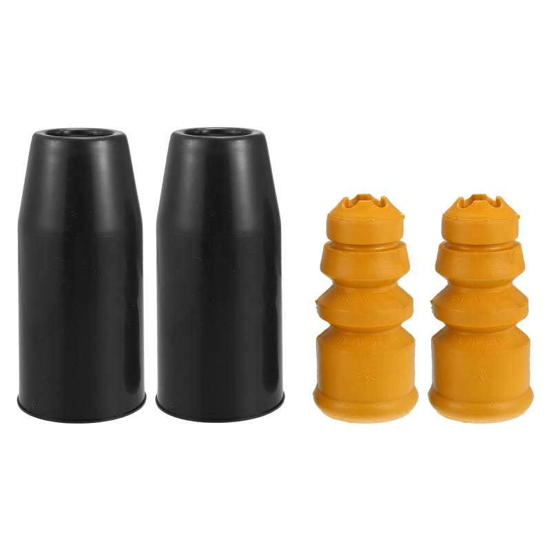 Motoforti Heckstoßdämpfer-Federbeinschutz-Kit, für Audi A4 Limousine 2007-2015, Gummi, Nr. 8E0512137E/8K0512131B, Schwarz Gelb, 2er Set von Motoforti