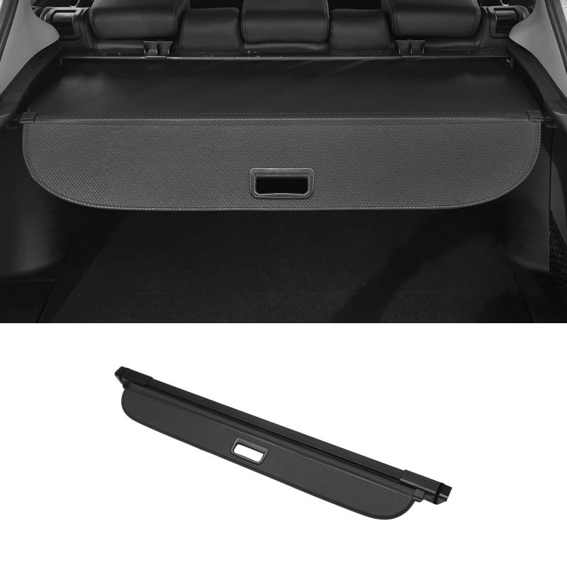 Motoforti Kofferraum ausziehbare Laderaumabdeckung für Mercedes-Benz B-Klasse W245 2008-2011 Heckklappe Gepäck Sicherheitsabdeckung Schattierungsabdeckung Glanzschwarz von Motoforti