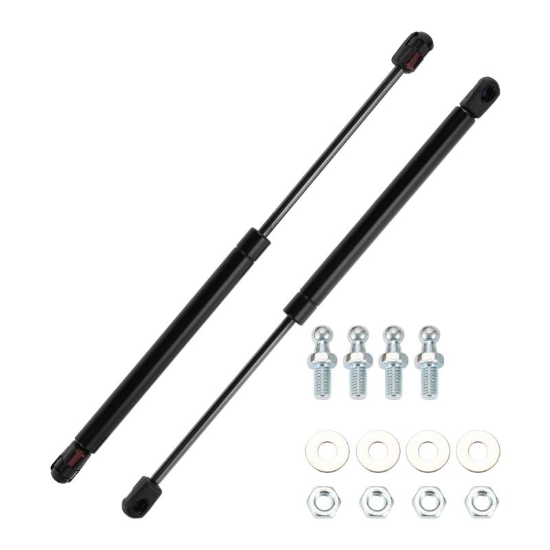Motoforti Universal Gasdruckfeder 180N Gasdruckdämpfer für Wohnmobil Bett Boot Bett Abdeckung Tür Gasfeder Schwarz 380mm von Motoforti