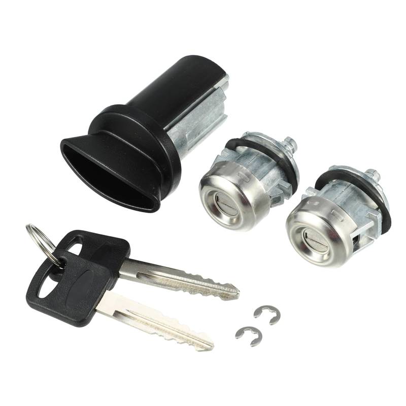 Motoforti Zündschlosszylinder-Schalterbaugruppe passend für Ford F-150 1997-2003 für Ford F-250 1997-2007 No.1L3Z11582A/7C3Z1521990A - Packung mit 7 von Motoforti