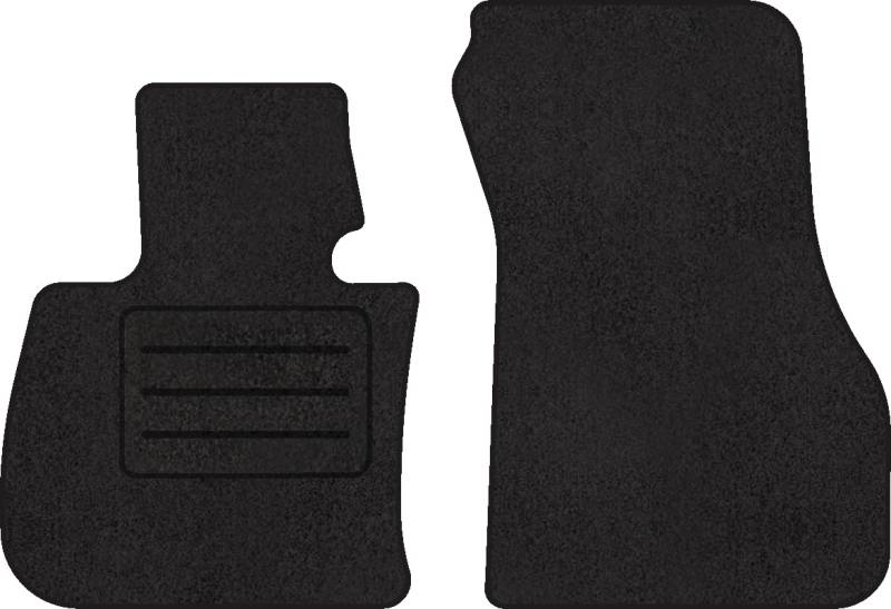 Fußmatten Velours Autoteppich passend für BMW 2 F46 Gran Tourer vorne schwarz von Motohobby.pl