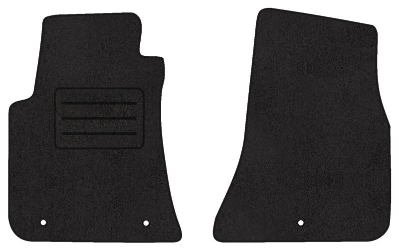 Fußmatten Velours Autoteppich passend für Dodge Challenger III vorne schwarz von Motohobby.pl