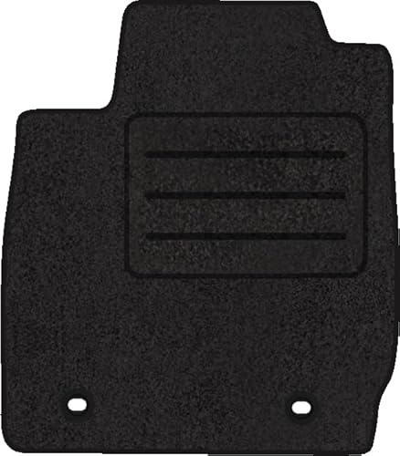 Fußmatten Velours Autoteppich passend für Ford Fiesta MK7 Fahrer schwarz von Motohobby.pl