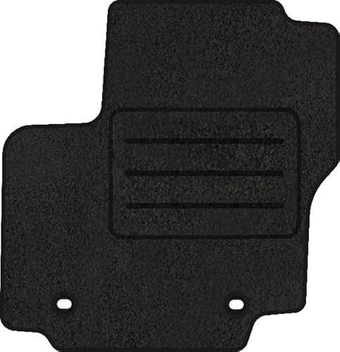 Fußmatten Velours Autoteppich passend für Ford S-MAX MK1 OWALNE Fahrer schwarz von Motohobby.pl