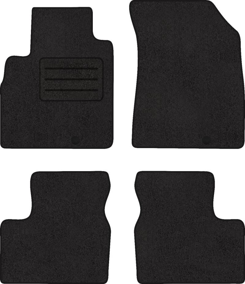 Fußmatten Velours Autoteppich passend für Nissan MICRA K13 Satz schwarz von Motohobby.pl
