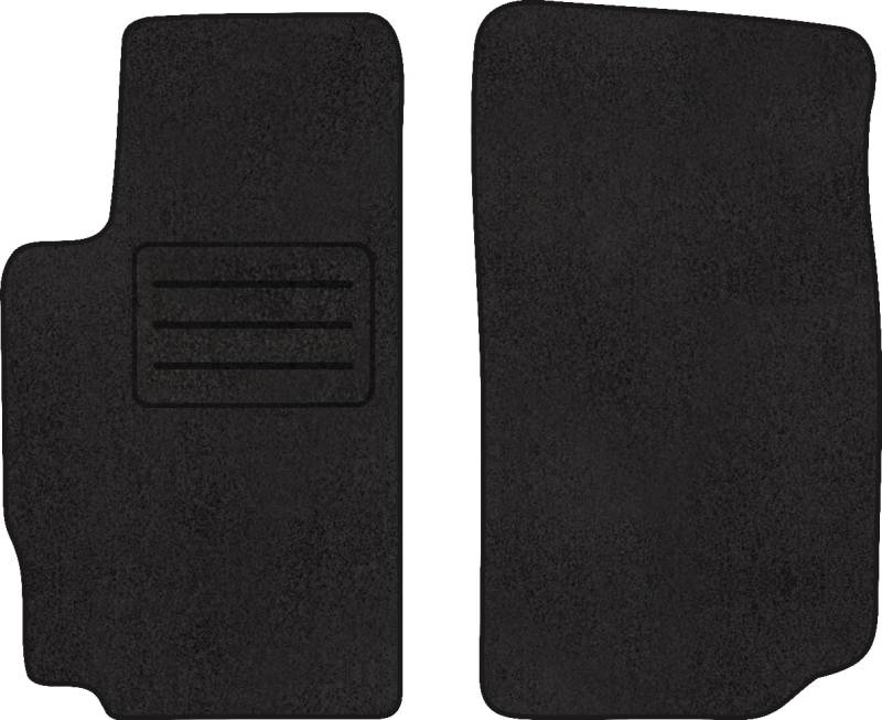 Fußmatten Velours Autoteppich passend für Peugeot 406 vorne schwarz von Motohobby.pl
