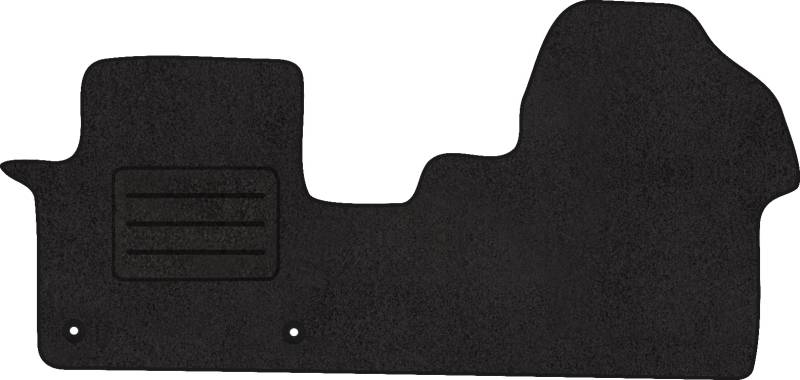 Fußmatten Velours Autoteppich passend für Peugeot EXPERT III vorne schwarz von Motohobby.pl