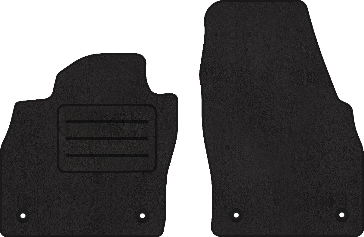 Fußmatten Velours Autoteppich passend für Skoda Scala vorne schwarz von Motohobby.pl
