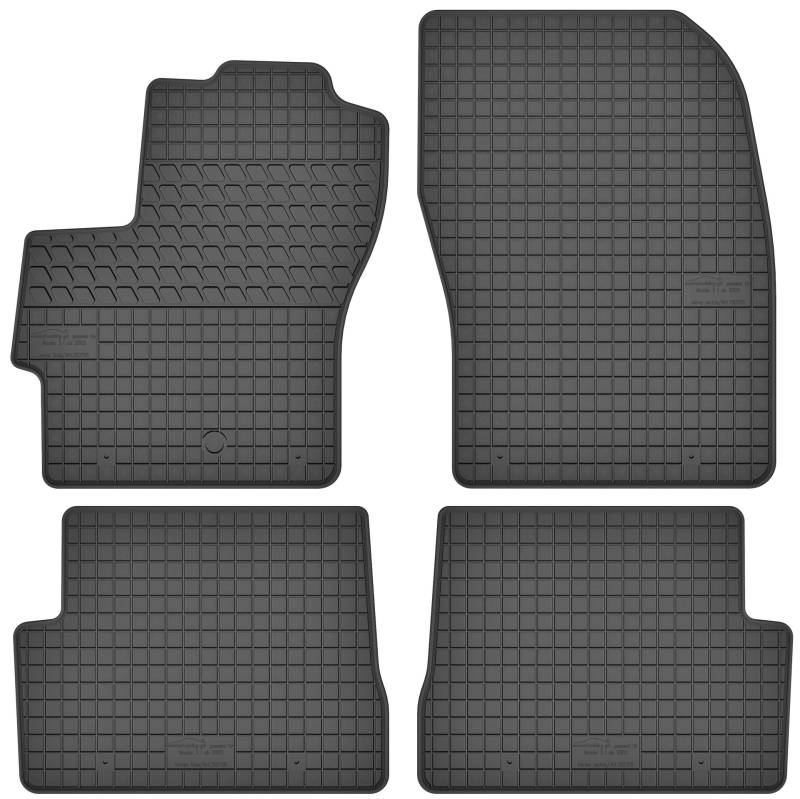 Gummimatten Gummi Fußmatten Satz für Mazda 3 I (2003-2009) - Passgenau von Motohobby