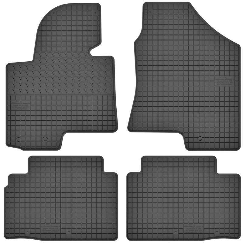 Gummimatten Gummi Fußmatten Satz für Hyundai ix35 / Kia Sportage III (2009-2015) - Passgenau von Motohobby
