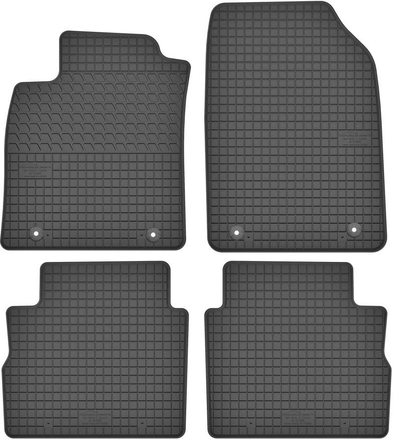 Gummimatten Gummi Fußmatten Satz für Opel Vectra C Kombi/Caravan (2002-2008) - Passgenau von Motohobby