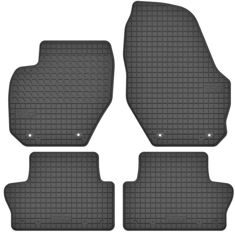 Gummimatten Gummi Fußmatten Satz für Volvo S60 II / V60 I / XC60 I (2010-2017) - Passgenau von Motohobby