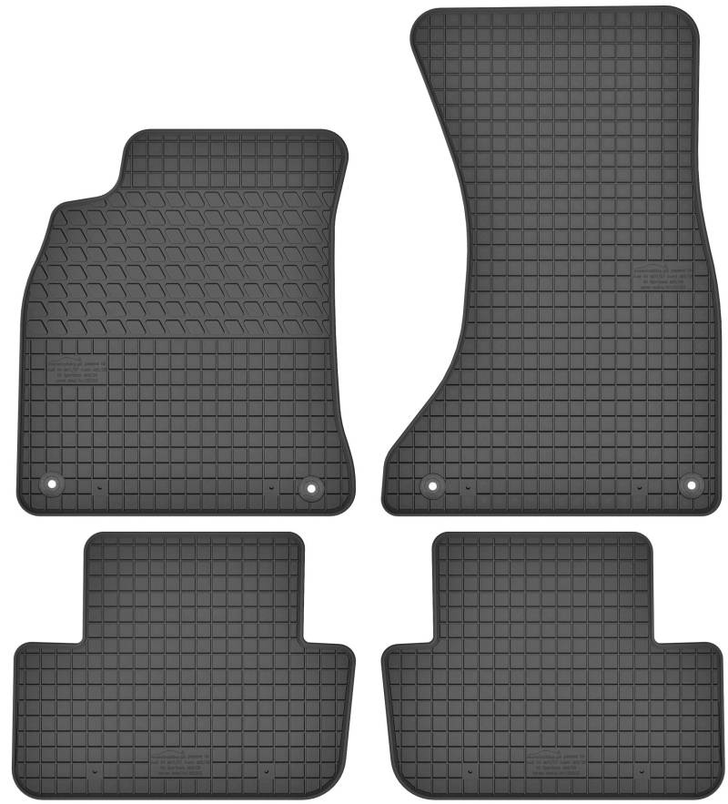 Gummimatten Gummi Fußmatten Satz für Audi A4 B8 / A5 8F (2008-2015) - Passgenau von Motohobby