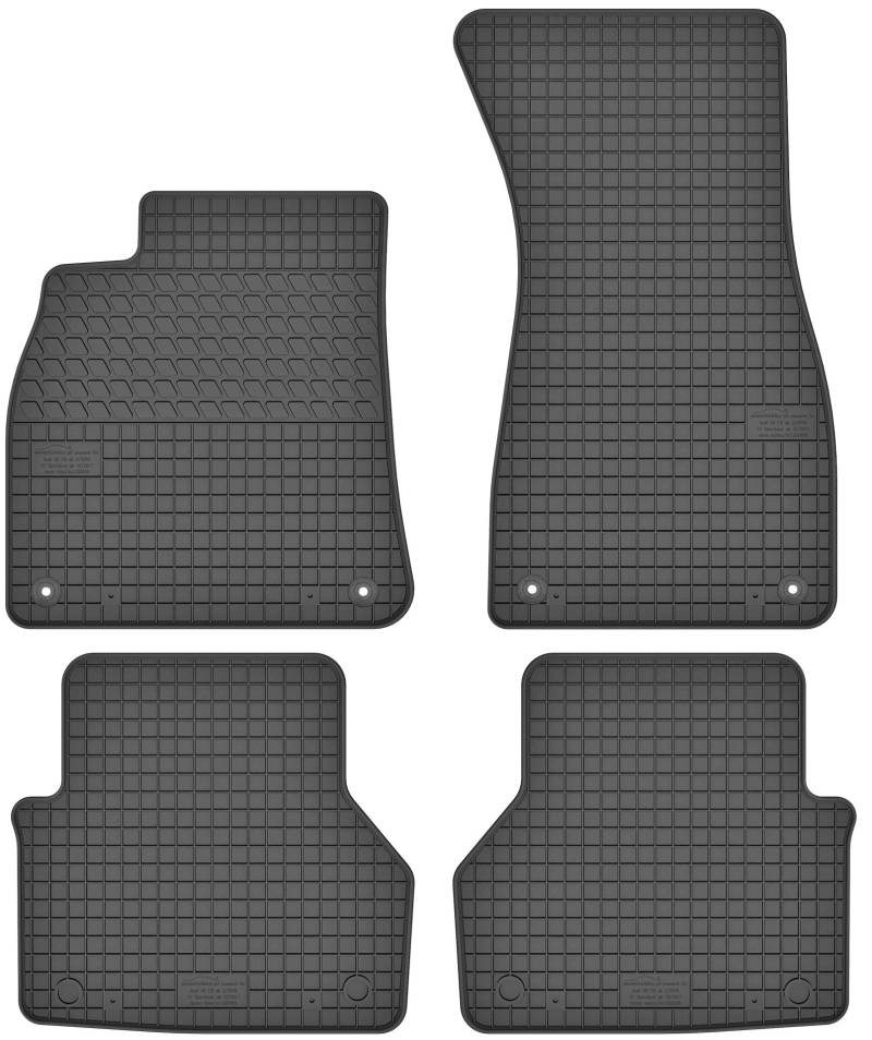Motohobby Gummimatten Gummi Fußmatten Satz für Audi A6 C8 / A7 C8 (ab 2018) - Passgenau von Motohobby