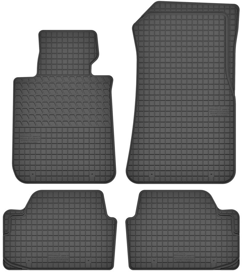 Gummimatten Gummi Fußmatten Satz für BMW 1 E81 / E82 / E87 / E88 (2007-2012) / BMW 1 F20 / F21 (ab 2012) / BMW X1 E84 (2011-2014) von Motohobby